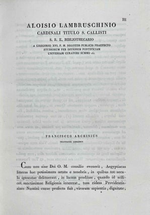 Elementa Linguae Aegyptiacae vulgo copticae quae auditoribus suis in patrio athenaeo pisano tradebat Hippolytus Rosellinius Linguarum Orientalium, veteris historiae et archaeologiae professor.