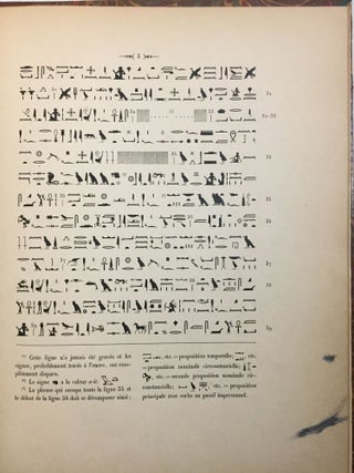 L'inscription d'Ahmes, fils d'Abana. Publiée avec notes et glossaire.