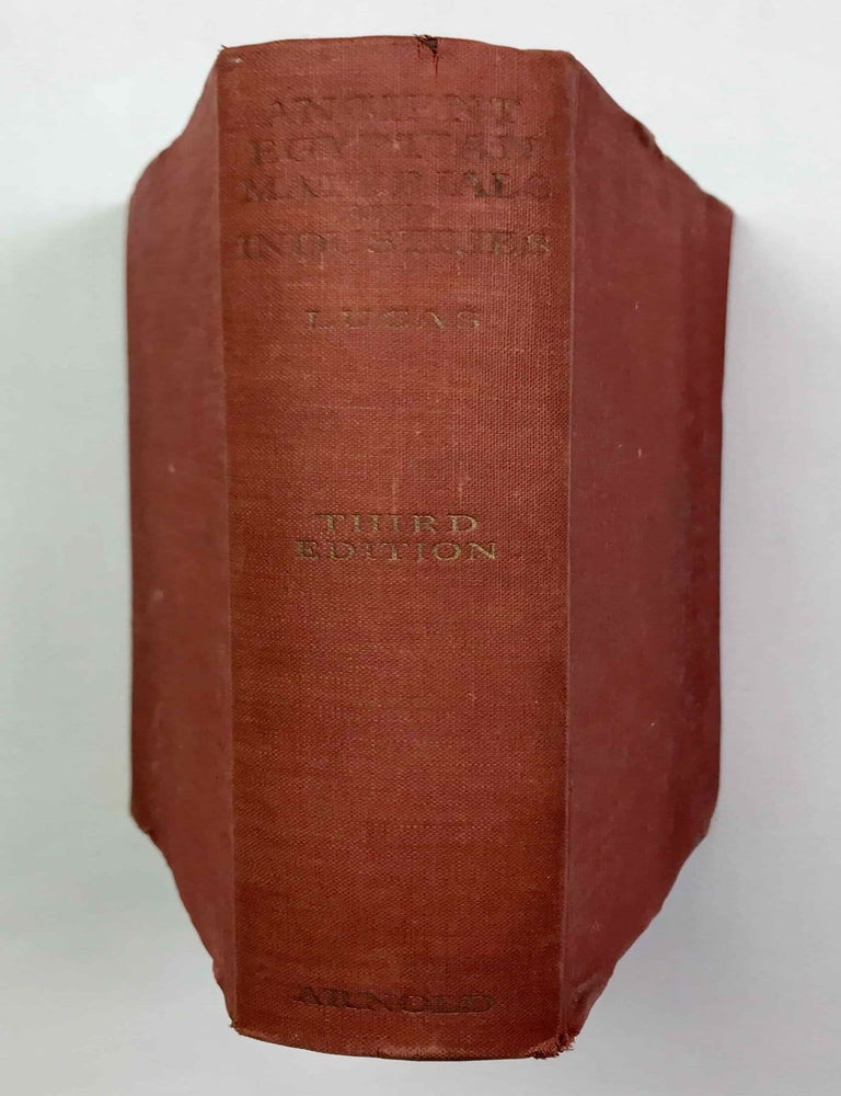 Item #M1019b Ancient Egyptian materials and industries. LUCAS Alfred.[newline]M1019b-00.jpeg
