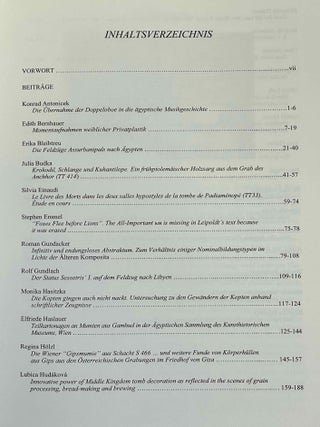 Florilegium Aegyptiacum. Eine wissenschaftliche Bl&uuml;tenlese von Sch&uuml;lern und Freunden f&uuml;r Helmut Satzinger zum 75. Geburtstag am 21. J&auml;nner 2013.[newline]M10206-02.jpeg