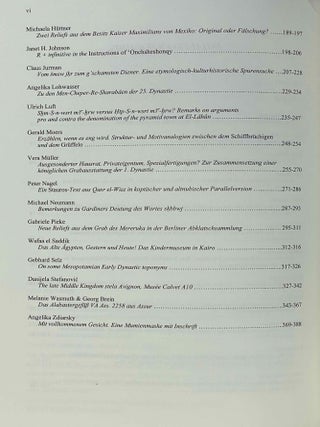 Florilegium Aegyptiacum. Eine wissenschaftliche Bl&uuml;tenlese von Sch&uuml;lern und Freunden f&uuml;r Helmut Satzinger zum 75. Geburtstag am 21. J&auml;nner 2013.[newline]M10206-03.jpeg