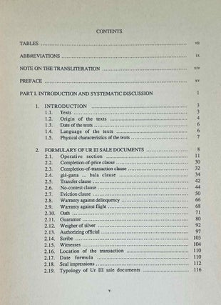 Sale Documents of the Ur-III-Period