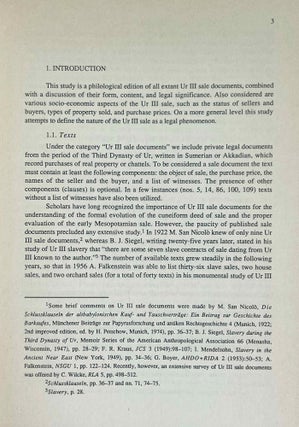 Sale Documents of the Ur-III-Period