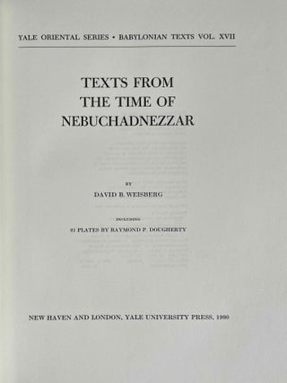Texts from the time of Nebuchadnezzar
