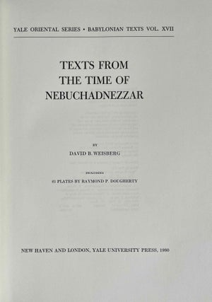 Texts from the time of Nebuchadnezzar