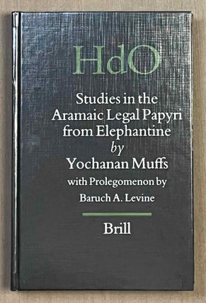 Item #M10254 Studies in the Aramaic legal papyri from Elephantine. MUFFS Yochanan