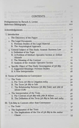 Studies in the Aramaic legal papyri from Elephantine