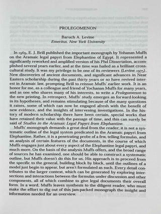 Studies in the Aramaic legal papyri from Elephantine