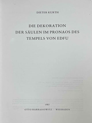 Die Dekoration der S&auml;ulen im Pronaos des Tempels von Edfu[newline]M10279-01.jpeg