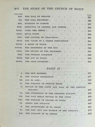 The story of the Church of Egypt. Being an outline of the history of the Egyptians under their successive masters from the Roman conquest until now.[newline]M10285a-06.jpeg