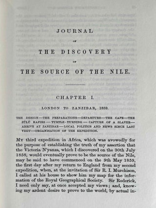 Journal of the Discovery of the Source of the Nile