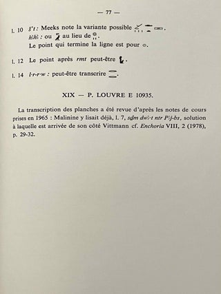 Choix de textes juridiques en hi&eacute;ratique anormal et en d&eacute;motique. Tome I & Tome II: Transcriptions (complete set)[newline]M1030e-16.jpeg