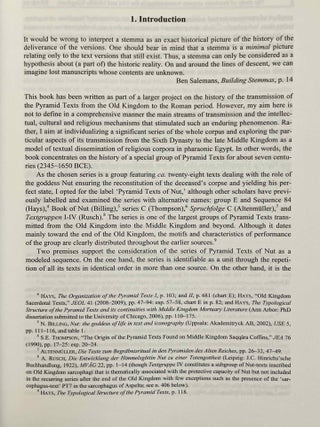 The Transmission of the Pyramid Texts of Nut. Analysis of their distribution and role in the Old and Middle Kingdoms.
