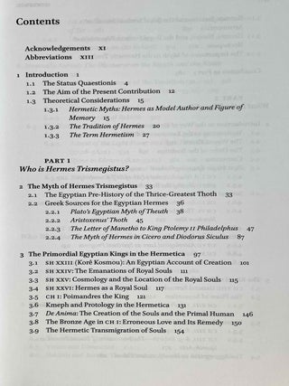 The tradition of Hermes Trismegistus. The Egyptian priestly figure as a teacher of Hellenized wisdom.