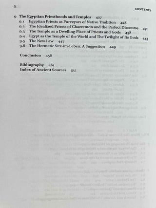 The tradition of Hermes Trismegistus. The Egyptian priestly figure as a teacher of Hellenized wisdom.