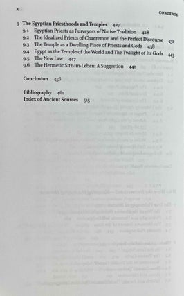 The tradition of Hermes Trismegistus. The Egyptian priestly figure as a teacher of Hellenized wisdom.