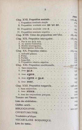 Grammaire copte. Avec bibliographie, chrestomathie et vocabulaire.[newline]M1034-06.jpeg