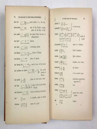 A hieroglyphic vocabulary to the Theban recension of the Book of the dead. With an index to all the English equivalents of the Egyptian words.[newline]M10341-04.jpeg