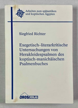 Item #M10347 Exegetisch-literarkritische Untersuchungen von Herakleidespsalmen des...[newline]M10347-00.jpeg