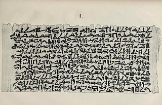 Fac-simile d'un papyrus Egyptien en caracères hiératiques trouvé à Thèbes, donné à la Bibliothèque Royale de Paris et publié par E. Prisse d'Avennes