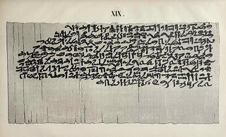 Fac-simile d'un papyrus Egyptien en caracères hiératiques trouvé à Thèbes, donné à la Bibliothèque Royale de Paris et publié par E. Prisse d'Avennes