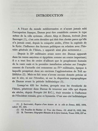 La description de Damas d'Ibn Asakir, historien mort &agrave; Damas en 571/1176
