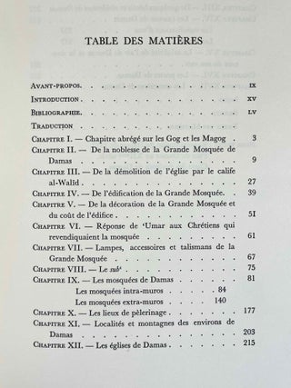 La description de Damas d'Ibn Asakir, historien mort &agrave; Damas en 571/1176