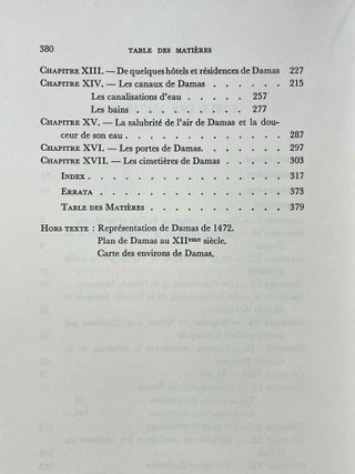 La description de Damas d'Ibn Asakir, historien mort &agrave; Damas en 571/1176