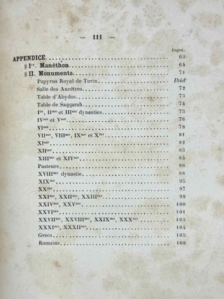 Aper&ccedil;u de l&rsquo;histoire ancienne d&rsquo;&Eacute;gypte pour l&rsquo;intelligence des monuments expos&eacute;s dans le temple du Parc &Eacute;gyptien. (Exposition Universelle de 1867.)