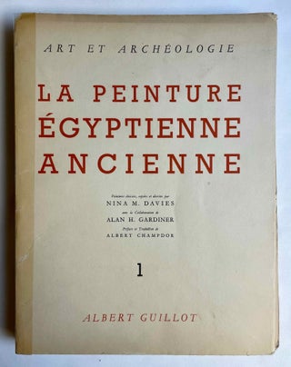 Item #M10377 La peinture égyptienne ancienne. 5 volumes (complete set). DAVIES Nina M. -...