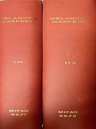M&eacute;langes Masp&eacute;ro. Tome I: Orient ancien. Tome II: Orient grec, romain et byzantin. Tome III: Orient islamique (complete set)[newline]M10379-01.jpeg
