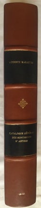 Item #M1037a Catalogue général des monuments d'Abydos découverts pendant les fouilles de...