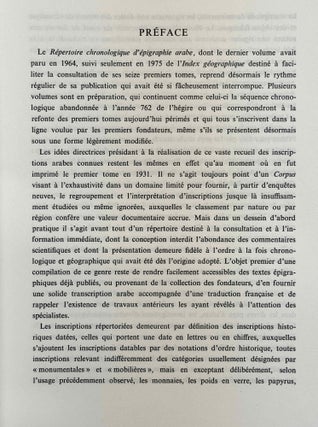 Répertoire chronologique d'épigraphie arabe. Volume 17 (Années 762 à 783 de l'Hégire).