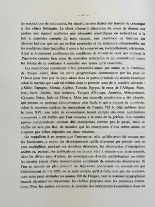 R&eacute;pertoire chronologique d'&eacute;pigraphie arabe. Volume 17 (Ann&eacute;es 762 &agrave; 783 de l'H&eacute;gire).