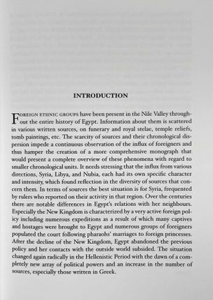 Late Egypt and Her Neighbours. Foreign Population in Egypt in the First Millennium BC.
