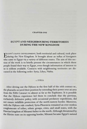 Late Egypt and Her Neighbours. Foreign Population in Egypt in the First Millennium BC.