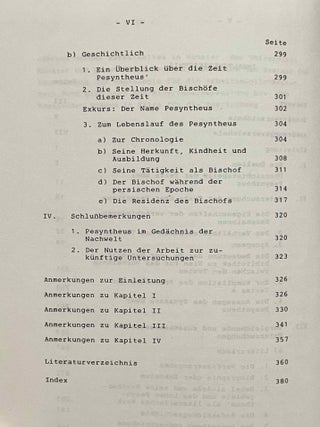 Untersuchungen zu den Texten &uuml;ber Pesyntheus, Bischof von Koptos (569-632)
