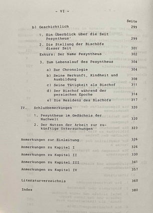 Untersuchungen zu den Texten über Pesyntheus, Bischof von Koptos (569-632)