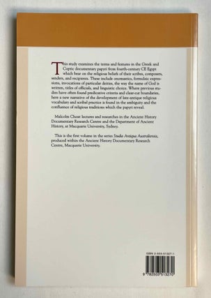 Belief and cult in fourth-century papyri