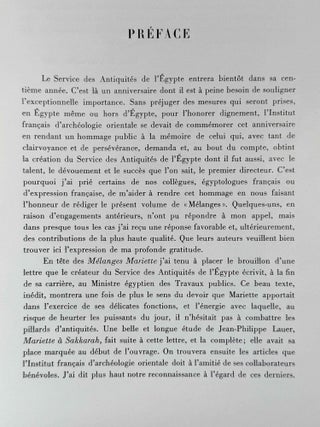 Mélanges Auguste Mariette