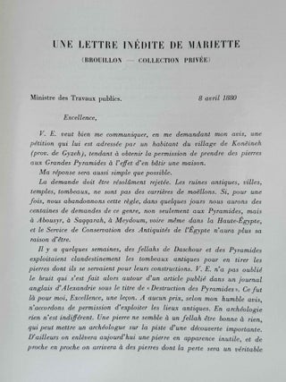Mélanges Auguste Mariette
