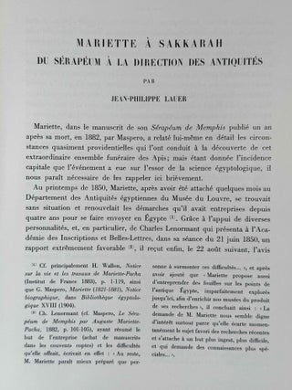 Mélanges Auguste Mariette