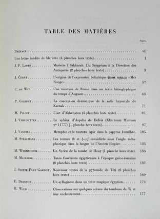 Mélanges Auguste Mariette