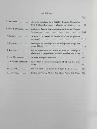 Mélanges Auguste Mariette