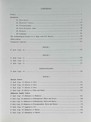 Coptic documentary texts from Kellis. Vol. 1: P. Kell V (P. Kell. Copt. 10-52 ; O. Kell. Copt. 1-2). Vol. 2: P. Kellis VII (P. Kellis Copt. 57-131)