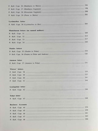 Coptic documentary texts from Kellis. Vol. 1: P. Kell V (P. Kell. Copt. 10-52 ; O. Kell. Copt. 1-2). Vol. 2: P. Kellis VII (P. Kellis Copt. 57-131)