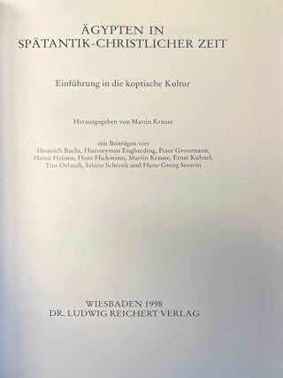 &Auml;gypten in sp&auml;tantik-christlicher Zeit. Einf&uuml;hrung in die koptische Kultur.[newline]M10460a-01.jpeg
