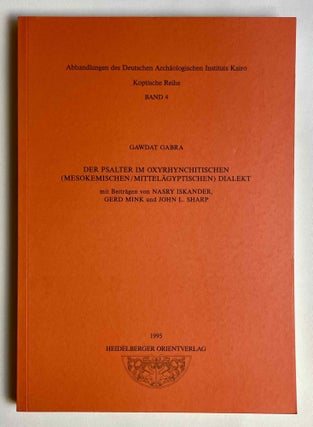 Item #M10478 Der Psalter im oxyrhynchitischen (mesokemischen/mittelägyptischen) Dialekt. GABRA...