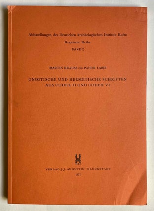 Item #M10480 Gnostische und Hermetische Schriften aus Codex II und Codex VI. KRAUSE Martin -...