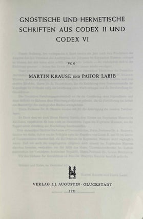 Gnostische und Hermetische Schriften aus Codex II und Codex VI